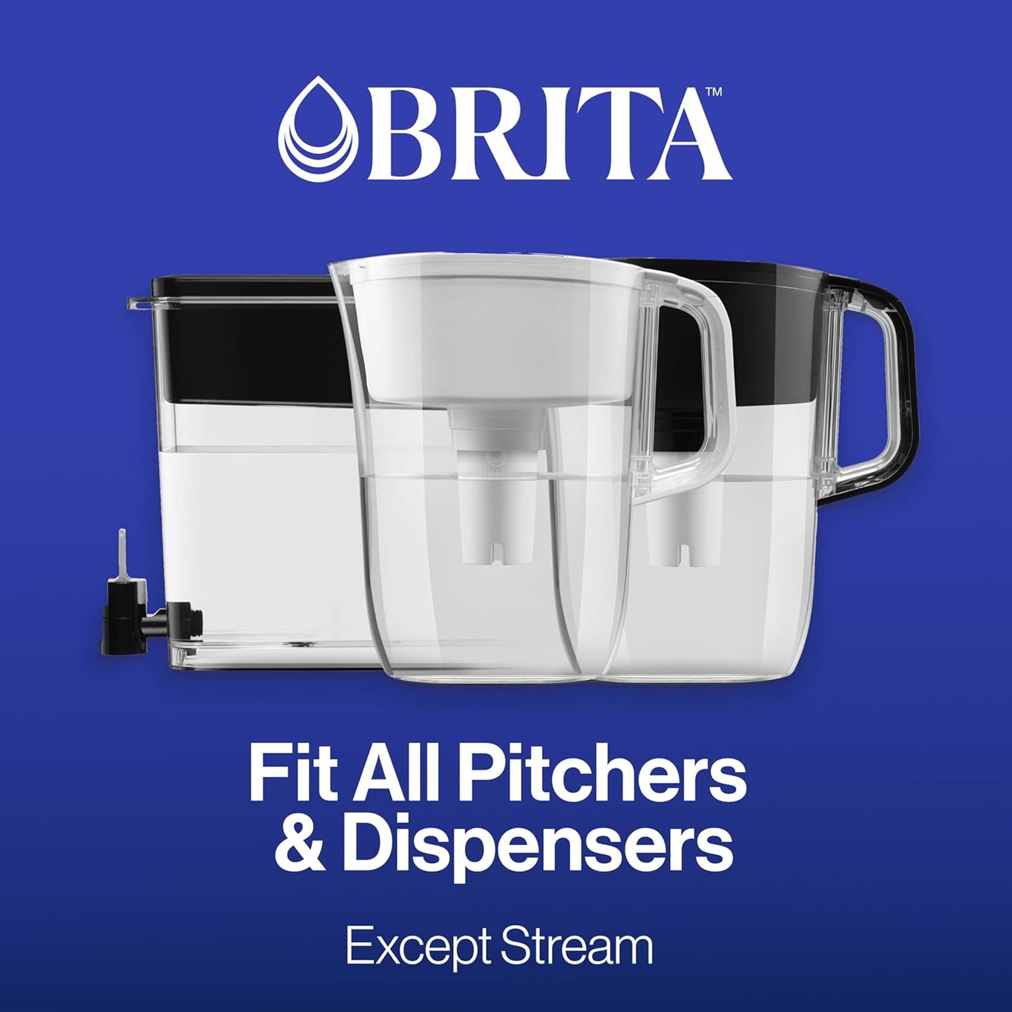 Brita Elite Water Filter Replacement for Pitchers and Dispensers, BPA-Free, Reduces 99% of Lead, Lasts Six Months or 120 Gallons, Includes 1 Pitcher Replacement Filter