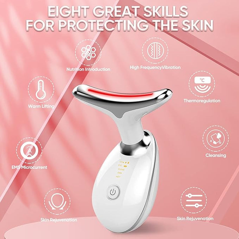 Facial Massager for Skin Care | Double Chin Treatment | 7 Color Modes | Face Sculpting Tool | Thermal, Vibration, Microcurrent | USPS/UPS Tracking (US Shipping Only)